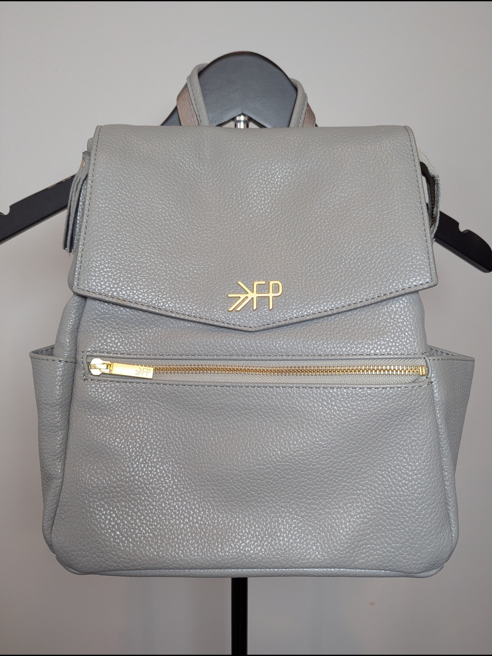 Freshly Picked Classic Diaper Bag II Stone Vegan Leather Backpack
